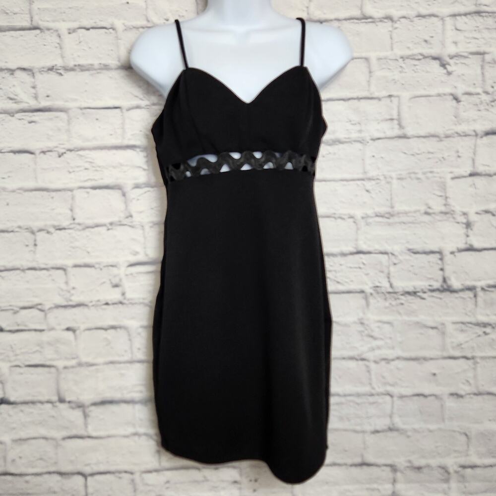 🌼I.N. San Francisco Dress Size 5 Black Mini Cocktail Party Adjustable Straps